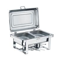 Réchaud retangular 2 gn 1/2 banho maria