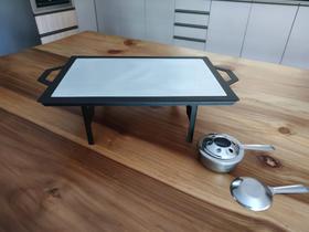 Rechaud Retangular Chapa De Alumínio 41 x 28cm Ravinox