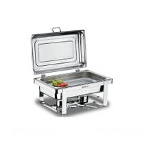 Rechaud Retangular Com Banho Maria Com Cuba 1/1 - Savoy 23 X 57 X 36 Cm - Brinox
