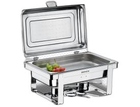 Rechaud Retangular com Banho Maria com Cuba Brinox