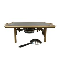 RECHAUD RETANGULAR EM AÇO DOURADO COM CHAPA DIFUSORA DE CALOR EM ALUMINIO 37CM x 27 CM QUEIMADOR INOX RECHAUD RETANGULAR EM AÇO DOURADO COM CHAPA DIFUSORA DE CALOR EM ALUMINIO 37CM x 27 CM QUEIMADOR INOX