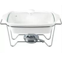 Rechaud Retangular Em Porcelana Com Queimador 2,2l Dynasty