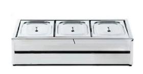Rechaud Salada 3 Cubas 1/2 x 65 RS03 Ibet Rechaud Salada 3 Cubas 1/2 x 65 RS03 Ibet
