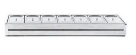 Rechaud Salada 7 Cubas 1/2 x 65 RS07 Ibet