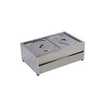 Rechaud Salada Frio de 02 Cubas GN de 1/2 por 65mm de Inox RS02M IBET