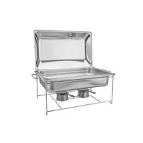 Rechaud Tramontina Retangular Aço Inox 9L 2 1Cuba Aramado