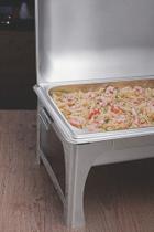 Rechaud Tramontina Retangular em Aço Inox Banho Maria Tampa Removível Cuba 1/2 8,4 L Rechaud Tramontina Retangular em Aço Inox Banho Maria Tampa Removível Cuba 1/2 8,4 L