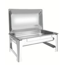 Rechaud Tramontina Retangular em Aço Inox Banho Maria Tampa Removível Cuba GN 1/1 9 L Rechaud Tramontina Retangular em Aço Inox Banho Maria Tampa Removível Cuba GN 1/1 9 L