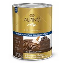 Recheio e Cobertura Chocolate Alpino Nestlé Lata 2,57kg Trufado Gourmet Para Confeitaria Recheio e Cobertura Chocolate Alpino Nestlé Lata 2,57kg Trufado Gourmet Para Confeitaria