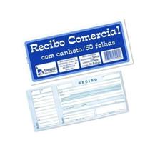 Recibo Comercial 50 Folhas Com Canhoto Destacável Comércio