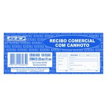 Recibo comercial c/c. c/20 100fls ref 10046 - São Domingos