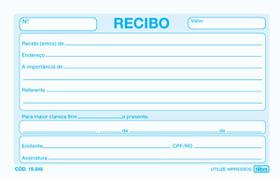 Recibo Comercial Sem Canhoto 50 Folhas Tilibra