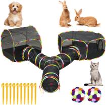 Recinto externo para gatos Naielfopet Playground com brinquedo para gatos