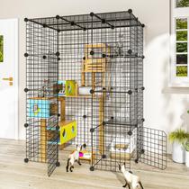 Recinto para gatos PAWING 105 x 70 x 140 cm para uso interno e externo Recinto para gatos PAWING 105 x 70 x 140 cm para uso interno e externo