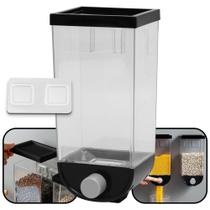 Recipiente 1500ml Pote Dispenser de Grãos, Arroz, Temperos Preto ou Branco Recipiente 1500ml Pote Dispenser de Grãos, Arroz, Temperos Preto ou Branco