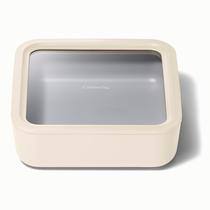 Recipiente de 2,4 L de vidro de alcaravia para armazenamento de alimentos com revestimento cerâmico Recipiente de 2,4 L de vidro de alcaravia para armazenamento de alimentos com revestimento cerâmico