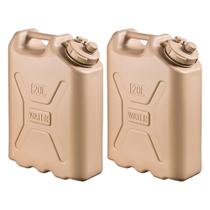 Recipiente de Água Portátil Militar Scepter 20L Pacote com 2 Unidades Areia