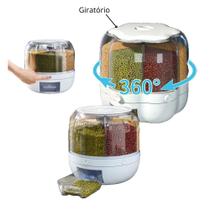 Recipiente de Armazenamento de Alimentos 360 6 em 1 Design Giratório