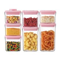 Recipiente de armazenamento de alimentos Ankou Airtight 7 unidades sem BPA Recipiente de armazenamento de alimentos Ankou Airtight 7 unidades sem BPA