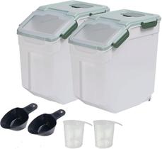 Recipiente de armazenamento de alimentos AnRui Airtight 11,34 kg com acessórios Recipiente de armazenamento de alimentos AnRui Airtight 11,34 kg com acessórios