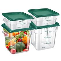 Recipiente de armazenamento de alimentos Barydat 2qt e 4qt Square Clear (verde) Recipiente de armazenamento de alimentos Barydat 2qt e 4qt Square Clear (verde)