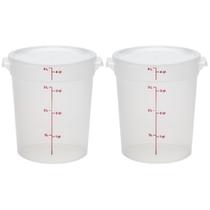 Recipiente de armazenamento de alimentos Cambro 4L (pacote com 2) sem BPA com tampas