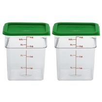 Recipiente de armazenamento de alimentos Cambro Classic 4L com tampa, pacote com 2