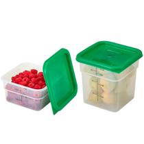 Recipiente de armazenamento de alimentos Cambro Classic Series 2/4QT, pacote com 2