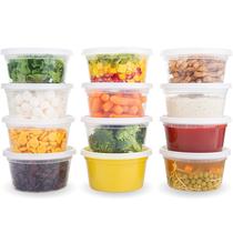 Recipiente de armazenamento de alimentos DuraHome Deli 350ml, pacote com 40 tampas