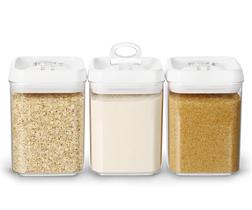 Recipiente de armazenamento de alimentos Felli Flip Tite 1,8 L em acrílico hermético