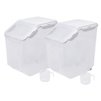 Recipiente de armazenamento de alimentos HANAMYA 15L/10 kg de arroz sem BPA