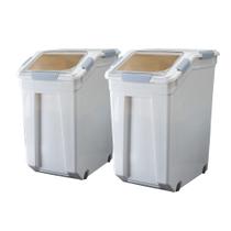 Recipiente de armazenamento de alimentos HANAMYA 33L com copo de medição sem BPA