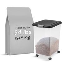 Recipiente de Armazenamento de Alimentos Hermético IRIS USA - 25,5kg com Rodas
