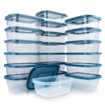 Recipiente de armazenamento de alimentos PEDECO 20PCS 500mL com tampas Recipiente de armazenamento de alimentos PEDECO 20PCS 500mL com tampas