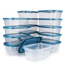 Recipiente de armazenamento de alimentos PEDECO 500mL x 15 com tampas Recipiente de armazenamento de alimentos PEDECO 500mL x 15 com tampas