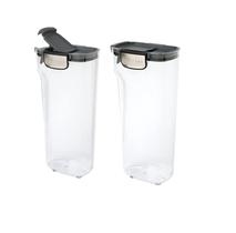Recipiente de armazenamento de alimentos Progressive ProKeeper+, conjunto de 2 peças de 2,4 L Recipiente de armazenamento de alimentos Progressive ProKeeper+, conjunto de 2 peças de 2,4 L