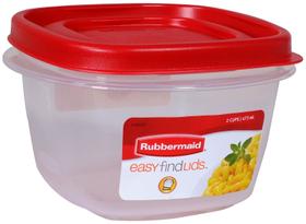 Recipiente de Armazenamento de Alimentos Rubbermaid - 8 Unidades de 2 Xícaras com Tampa Fácil de Encontrar