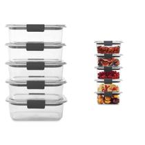 Recipiente de armazenamento de alimentos Rubbermaid Brilliance 3.2 Cup x5