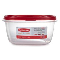 Recipiente de Armazenamento de Alimentos Rubbermaid Easy Find Lids - 14 xícaras (2 unidades)