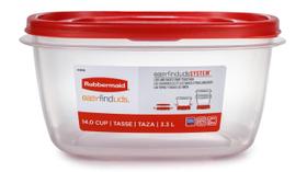 Recipiente de Armazenamento de Alimentos Rubbermaid Easy Find Lids - 14 xícaras Recipiente de Armazenamento de Alimentos Rubbermaid Easy Find Lids - 14 xícaras