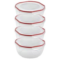 Recipiente de armazenamento de alimentos Sterilite Ultra-Seal 8.1L, pacote com 4