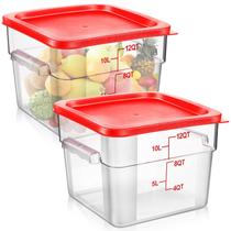 Recipiente de armazenamento de alimentos Suclain Square Policarbonate 6L
