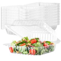 Recipiente de armazenamento de alimentos Supellectilem 20x20x8 cm Tampa articulada transparente