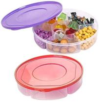 Recipiente de armazenamento de alimentos Zilpoo Candy Nut com tampa, pacote de 10 polegadas com 2 unidades Recipiente de armazenamento de alimentos Zilpoo Candy Nut com tampa, pacote de 10 polegadas com 2 unidades