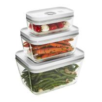Recipiente de armazenamento de alimentos ZWILLING Fresh & Save de vidro de 3 unidades