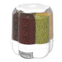 Recipiente de armazenamento de arroz e grãos XIYAO 18kg giratório 360