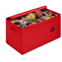 Recipiente de armazenamento de enfeites de Natal HOLDN' STORAGE Red Recipiente de armazenamento de enfeites de Natal HOLDN' STORAGE Red