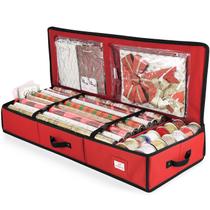 Recipiente de armazenamento de papel de embrulho Hearth & Harbor Christmas