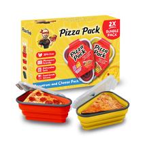 Recipiente de armazenamento de pizza Pacote de pizza com 5 bandejas de servir, pacote com 2 Recipiente de armazenamento de pizza Pacote de pizza com 5 bandejas de servir, pacote com 2