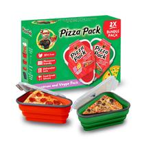 Recipiente de armazenamento de pizza Pacote de pizza com 5 bandejas, pacote com 2